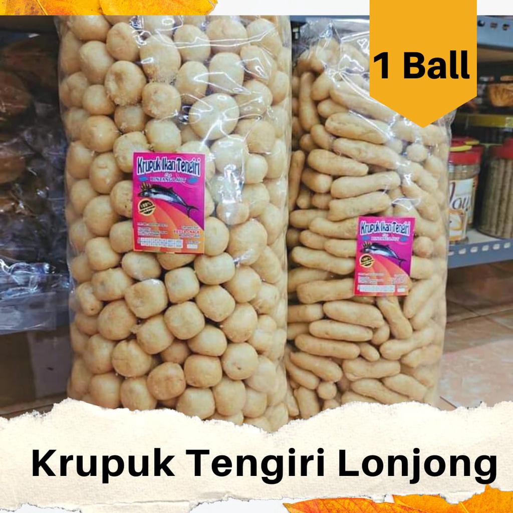 

Krupuk Tengiri Lonjong 1 BALL ( 2 KG )/ Snack Kiloan Murah/ RT86SBY