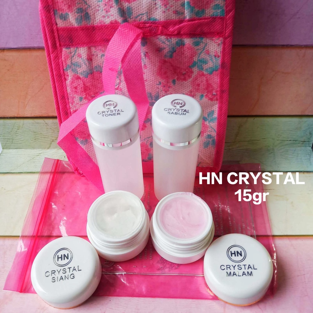 Paket HN Original 30gr Komplit Kecantikan 4in1 Krim Siang dan Malam HN+Sabun HN+Toner HN (HN CRYSTAL