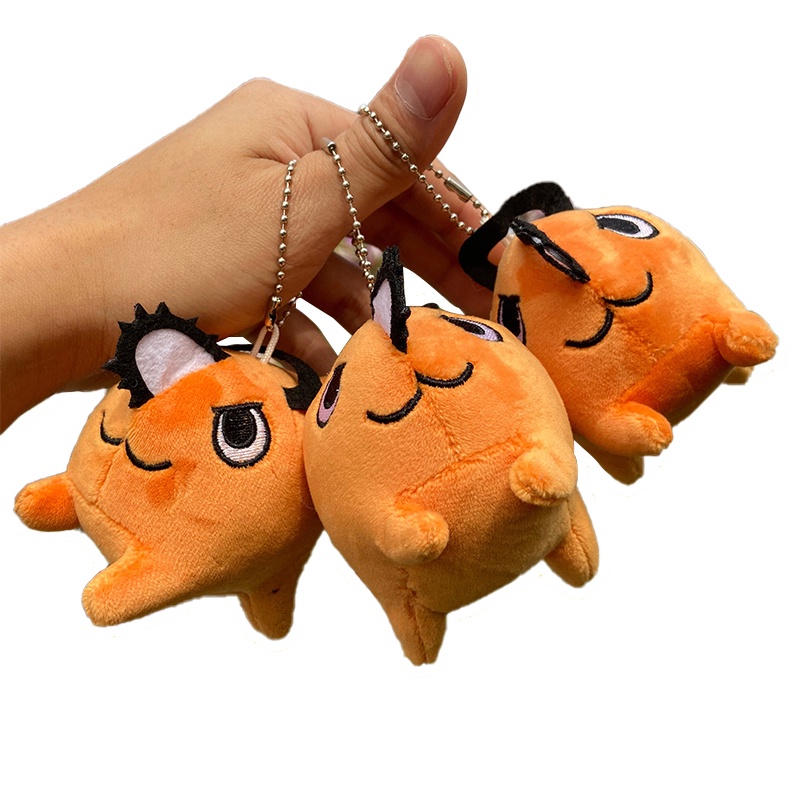 Gantungan Kunci Boneka Anime Saw Man Pochita Bahan Plush Untuk Hadiah Natal Anak