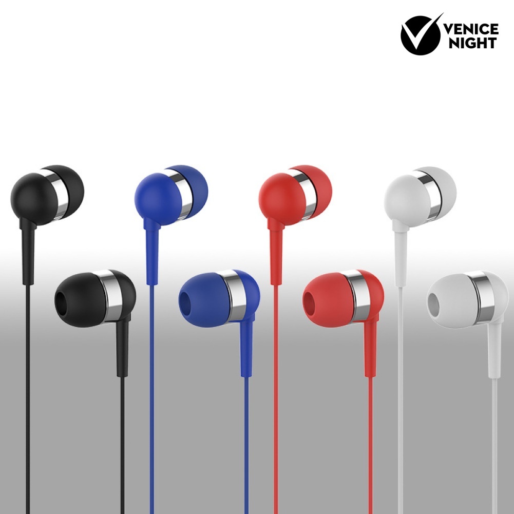 (VNEP) (Berkabel) Universal 3.5mm Plug In-Ear Kebisingan Membatalkan HiFi Earphone Olahraga Headset