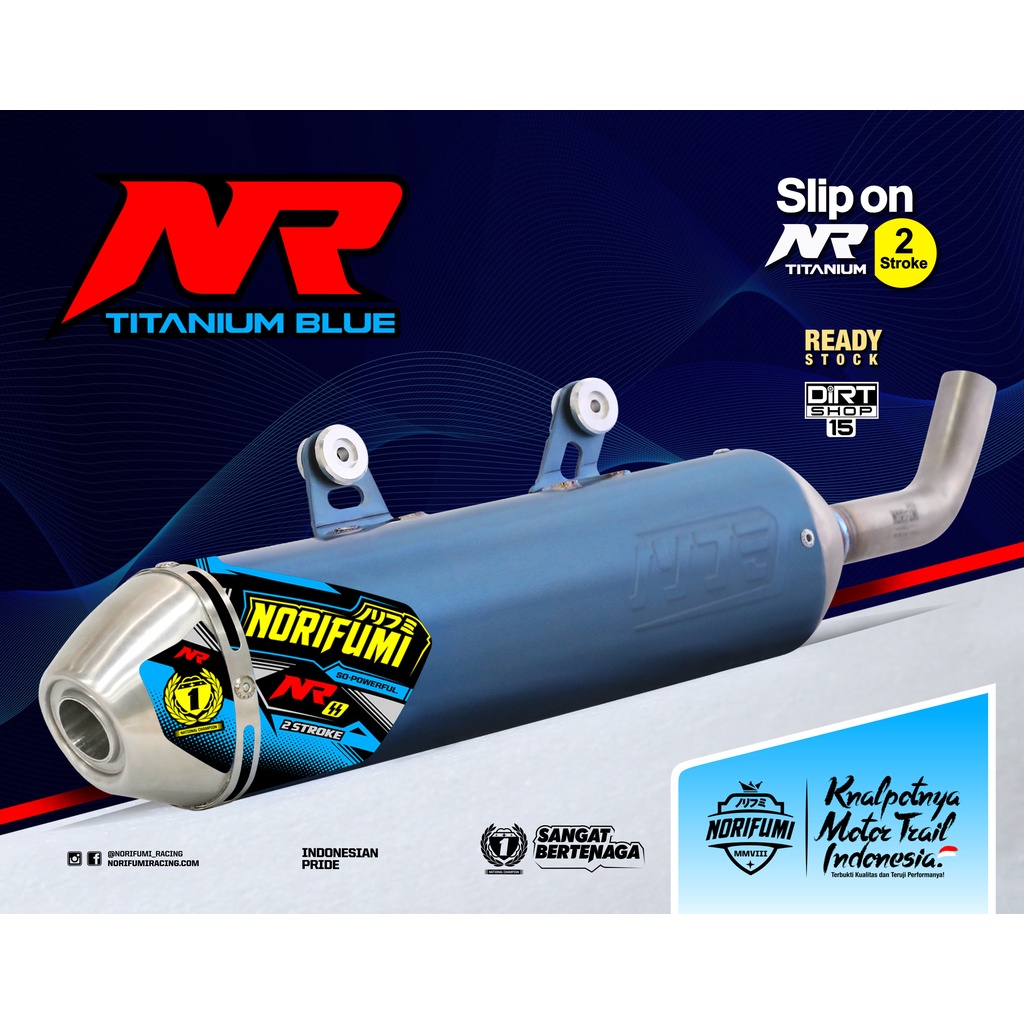 KNALPOT NORIFUMI NR 2TAK SLIPON KTM GASGAS HUSQVARNA 250-300 YZ250X YZ125X BETARR