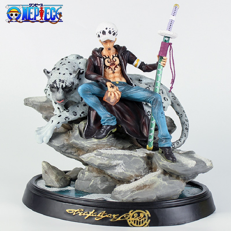 PREORDER One Piece Anime Trafalgar D. Water Law  Snow Leopard Scene GK Devil Fruit PVC Action Figure