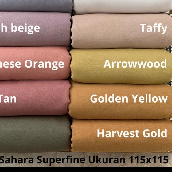 Mevrouw Hijab VOAL SAHARA 115x115 Lasercut Group 2 - Old Tan