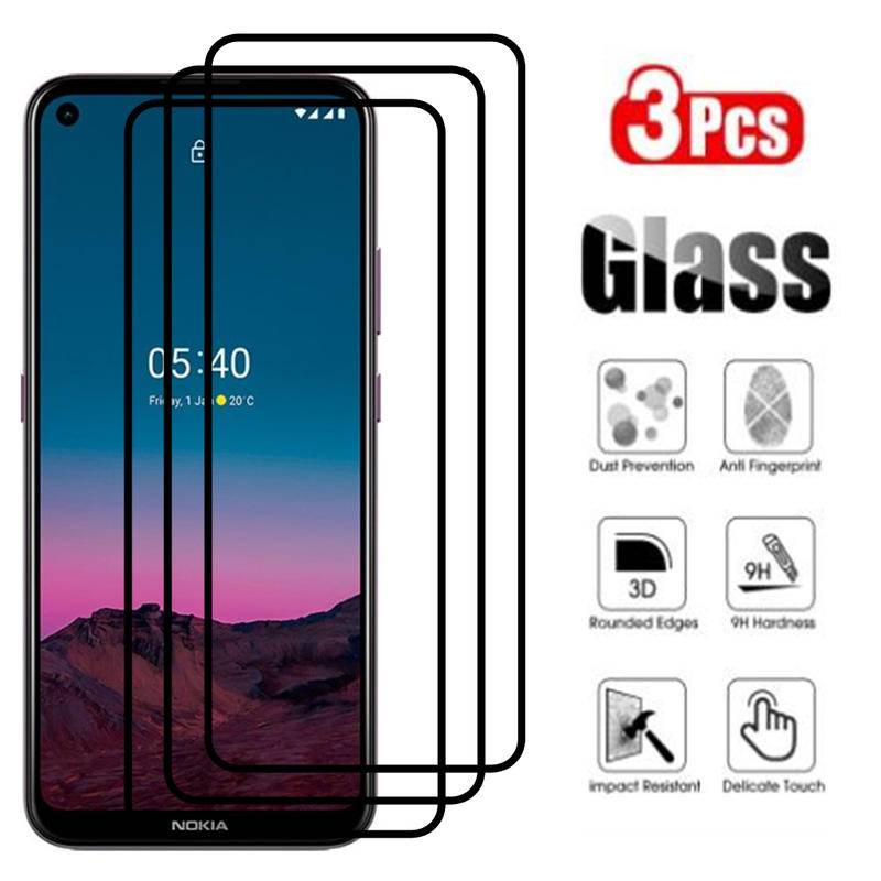 3pcs Pelindung Layar Tempered Glass Full HD Untuk Nokia 3 3.1 3.2 3.4 5 5.1 X5 5.3 5.4 6.1 6.2 7 7.1 8.1 X7 8.3 2.2 2.3 4.2 5.2 7.2