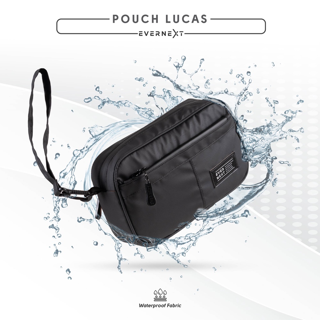 Jual Evernext Pouch Bag Lucas Pria Waterproof Tas Tangan Pria Anti