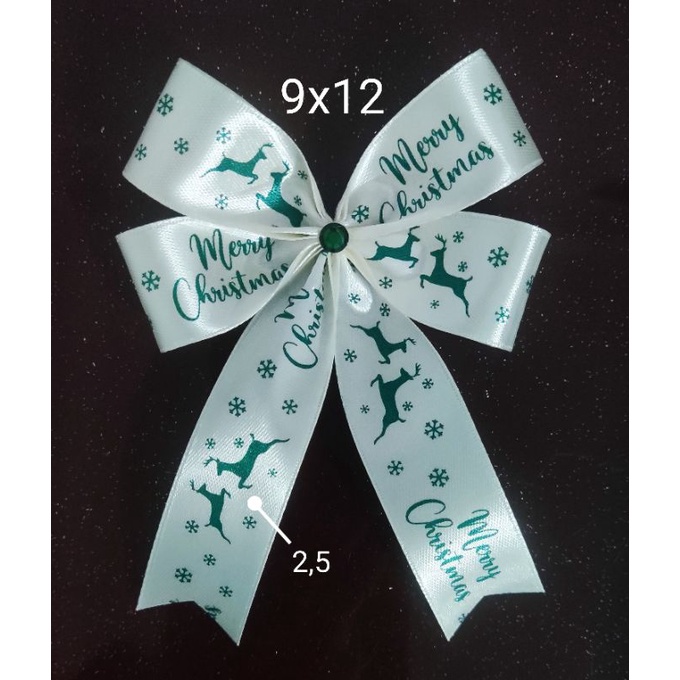 

Pita Hias Natal Satin Rusa Hijau