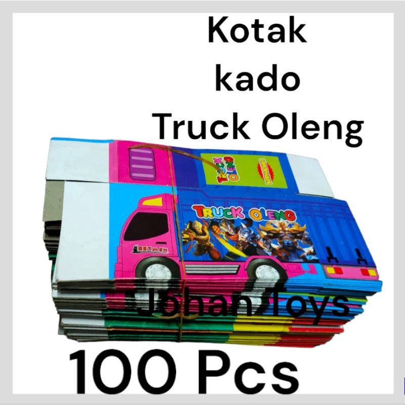 Kotak kado Bus Besar isi 100 Pcs