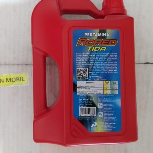 Oli Transmisi Pertamina Rored HDA 90