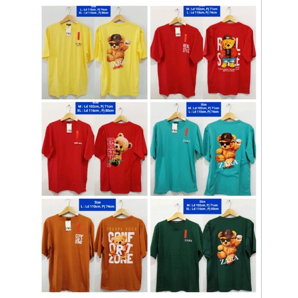 KAOS ZARA|OBLONG|OVERSIZE|UNISEX