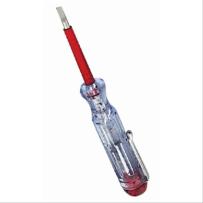 Obeng tespen test pen listrik merah lampu testpen