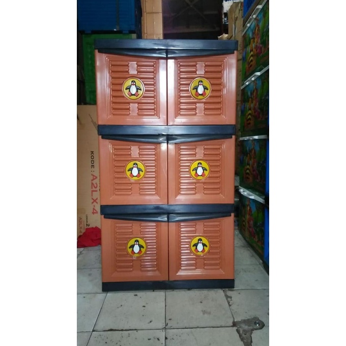 

Lemari plastik / lemari pakaian / lemari rak serbaguna ssn 3 JUMBO stock ready