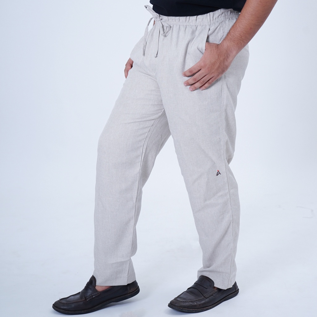 Abiyu Celana Sirwal Dewasa Pinggang Karet krem