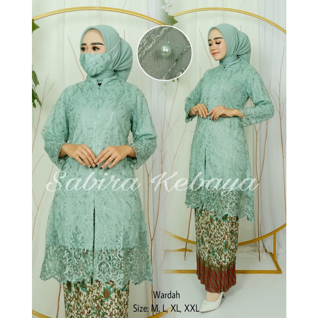 KEBAYA TUNIK BUSUI / BROKAT TULLE MODERN TERBARU/SERAGAMAN PESTA/WISUDA/KONDANGAN/FREE MASKER/COD/TR