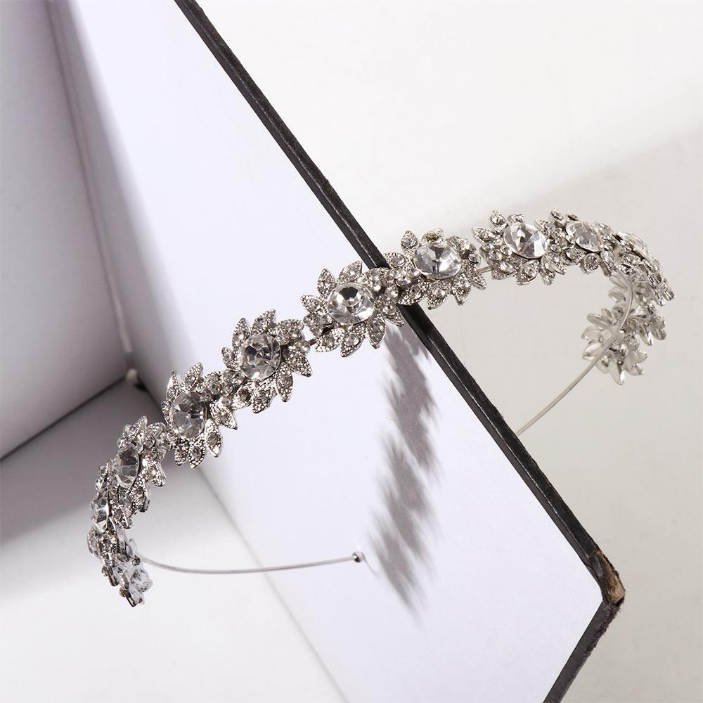 Mxbeauty Bando Pengantin Kristal Mewah Zirkon Vintage Perhiasan Kepala Wanita Hairband Fashion Hadiah Korea Hiasan Kepala Gadis Headpieces