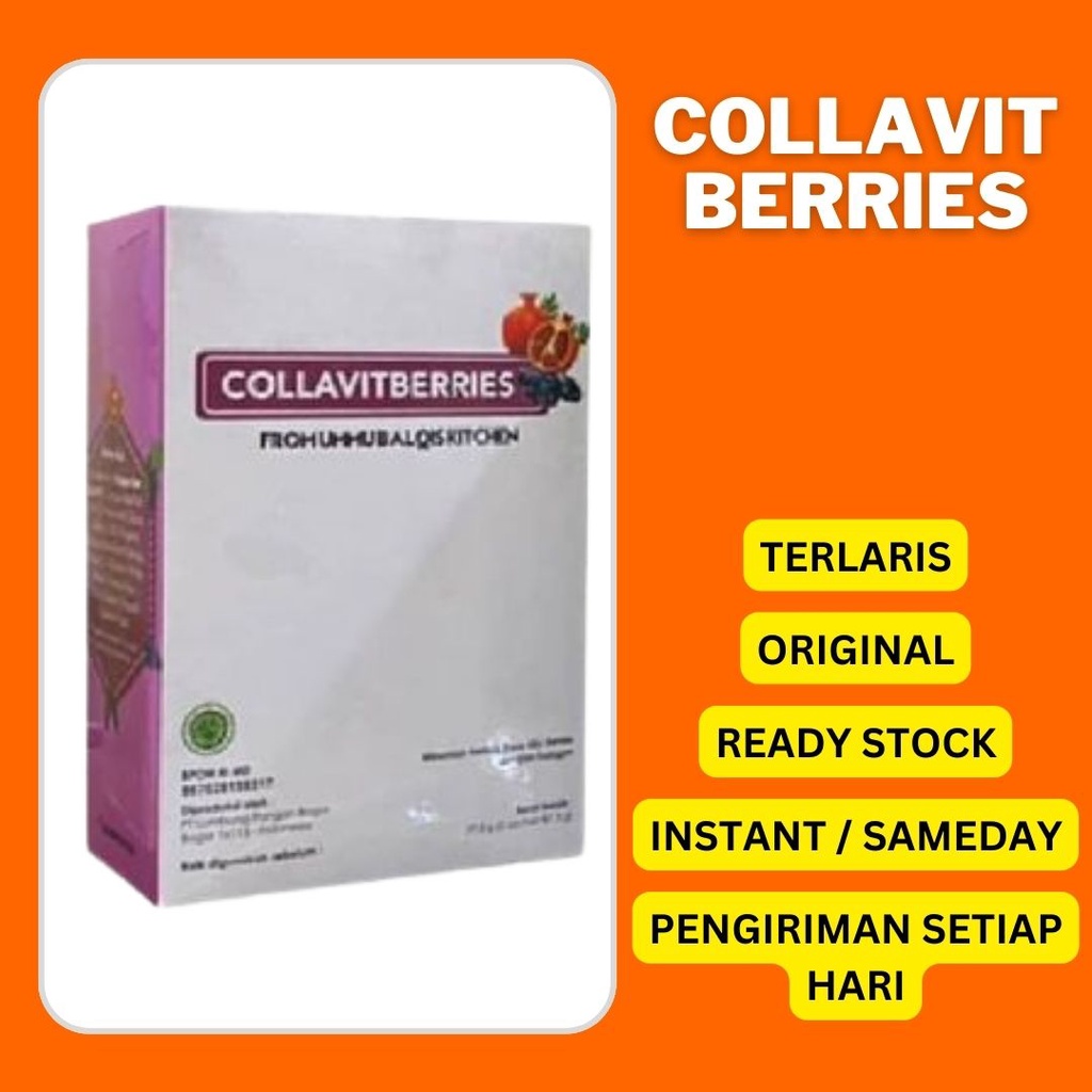 

Colla vit berries Collavitberries Collavit berries minuman kolagen by ummubalqis 1 box isi 5 Sachet