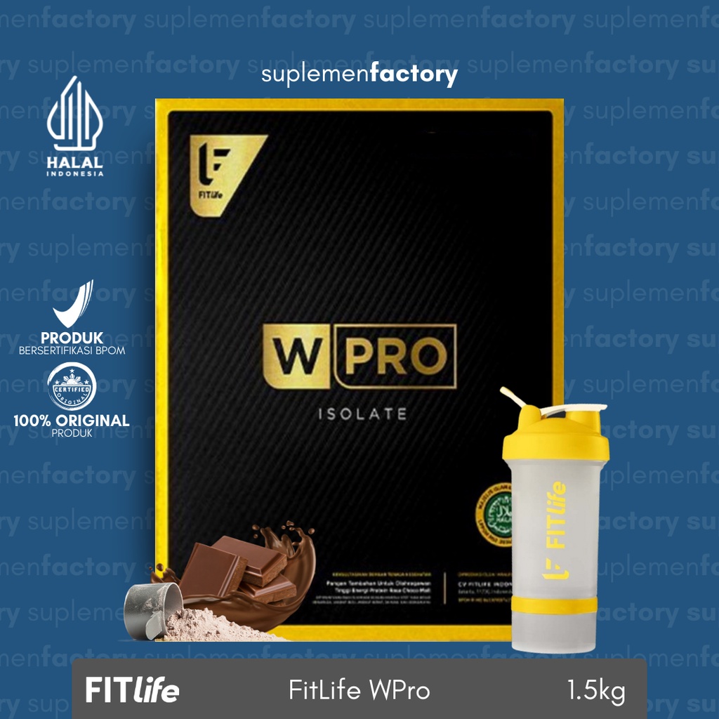 Fitlife W Pro Isolate 1,5 Kg 3 Lbs Whey Protein Isolate Wpro Fit Life