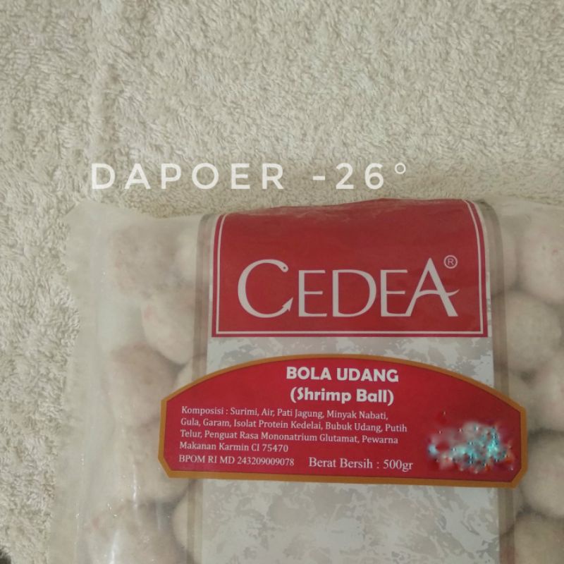 

DAPOER26 - CEDEA Shrimp Ball (Bola Udang) 500g