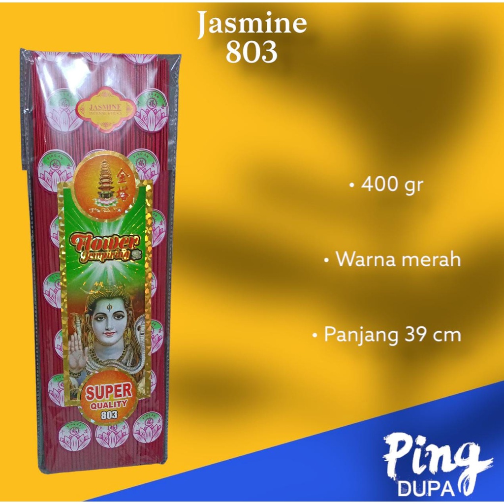 Dupa Dewa Shiva Jasmine Jempiring Pagoda 803 Kemasan Hio 400 Gram