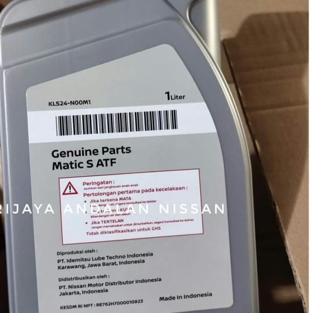 Oli Transmisi Matic S untuk Nissan March ORIGINAL