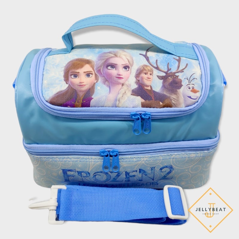 Tas Susun MOTIF Frozen Biru /Tas Slempang Smiggle /Lunch Bag Susun