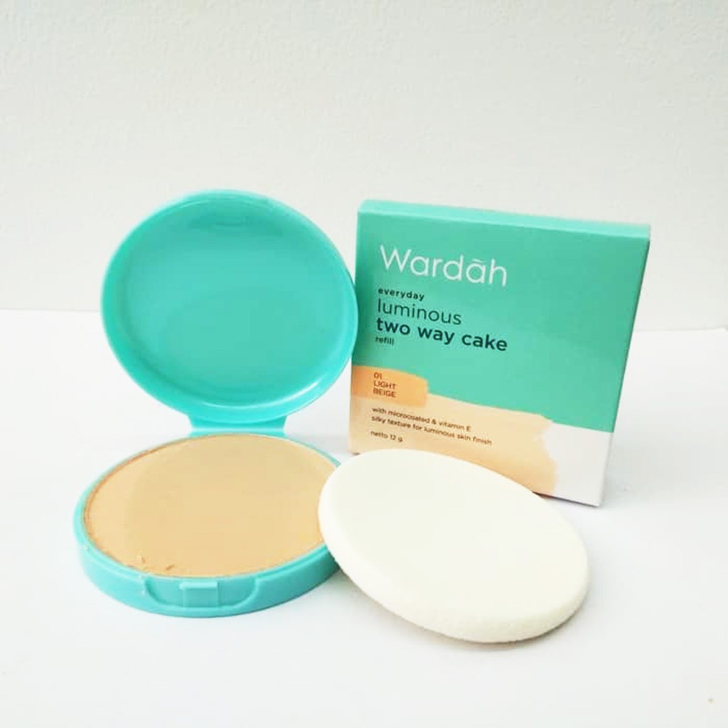 Jual Cod Wardah refill wardah luminous two way cake | Shopee Indonesia