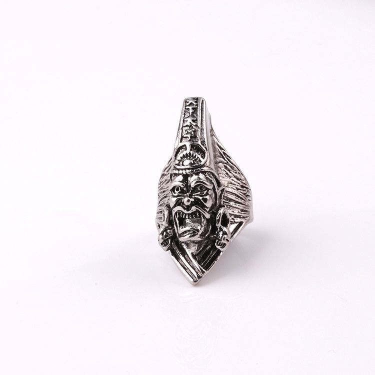 Cincin Gaya national Warna Hitam Dan Putih Untuk Pria