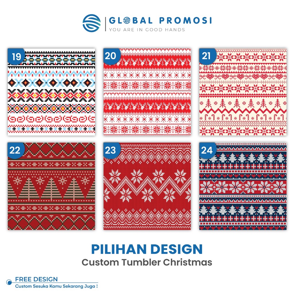 Pilihan Desain Khusus Tumbler Tema Natal