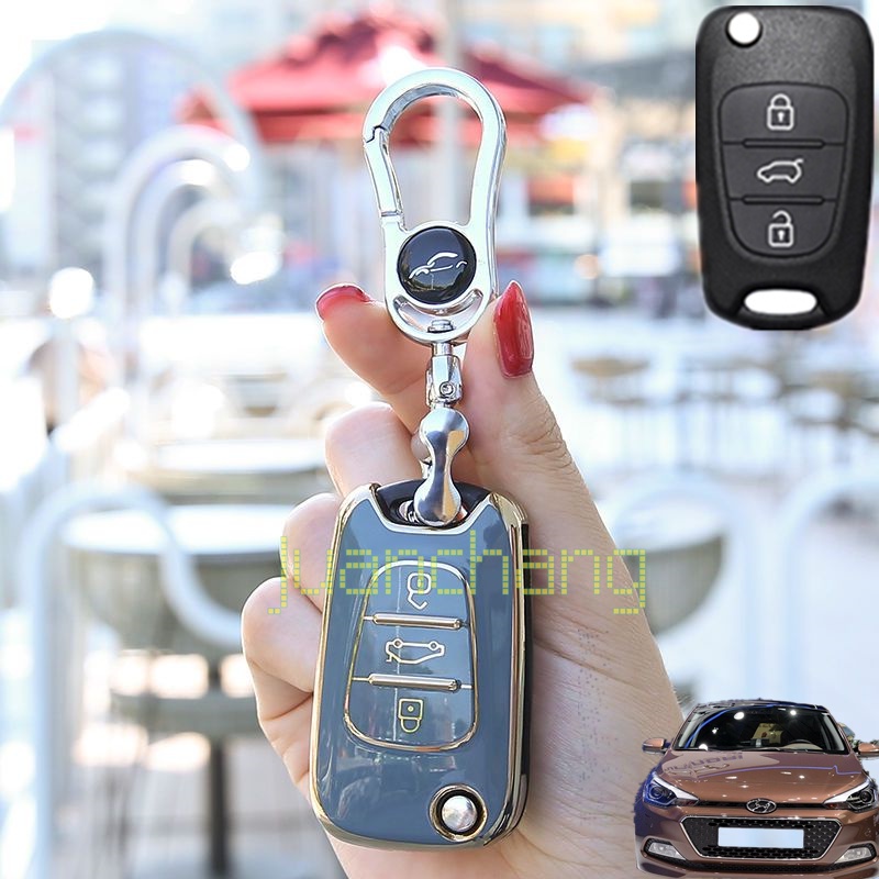 Casing Kunci Mobil Model Flip Bahan TPU Untuk Hyundai i20 I30 Ix20 ix35 KIA Rio 3 Soulma Ceed K2 Cerato Sportage Ix20 ix35