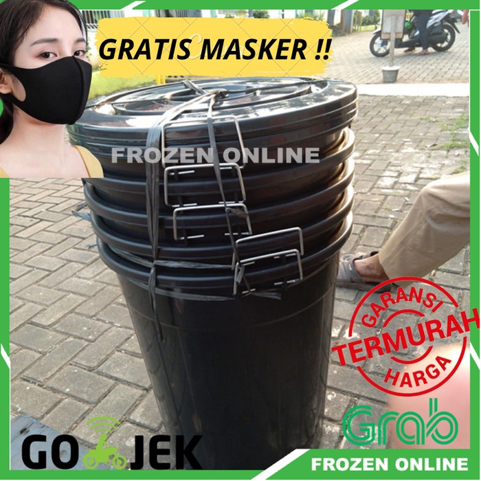 Ember Ember 80 Liter Plastik Warna Hitam / Gentong Bak Air Ember Mandi Besar