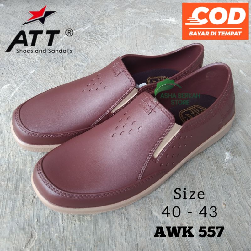 Sepatu Karet Pria Tahan Air l Sepatu Karet Tebal Dan Empuk ATT AWK 557 UK 40-43