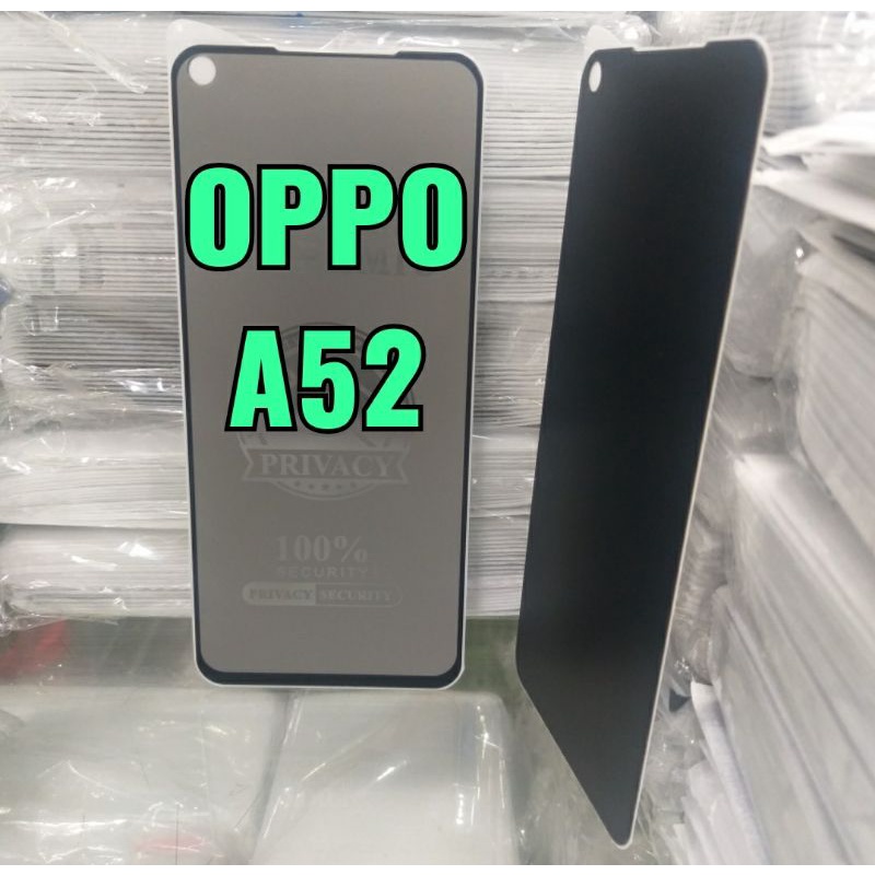 OPPO A52 TEMPERED GLASS SPY PELINDUNG LAYAR HANDPHONE