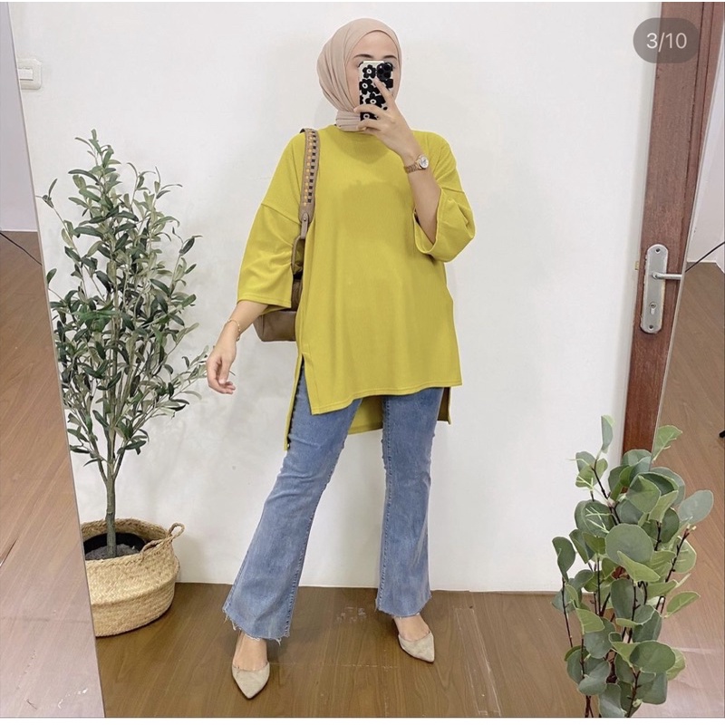 1279 tunik oversize hanover merk clarke atasan oversize