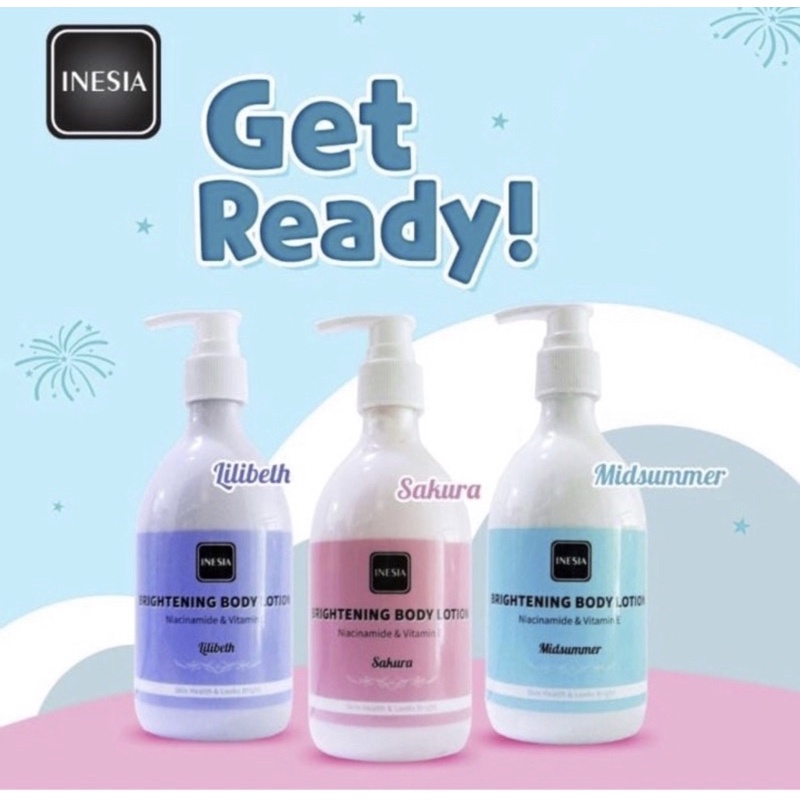Inesia Body Lotion | Inesia Shower Gel | Pemutih Baden | Lotion Parfume | Sabun Mandi