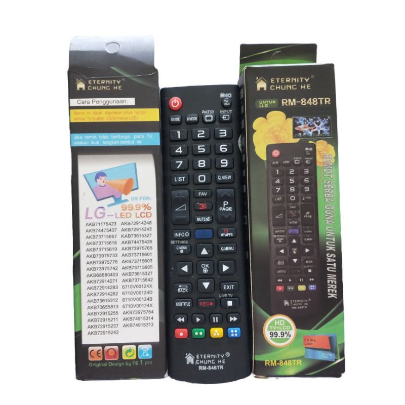 Remote Remot TV LG LCD-LED-Tabung  TM-848TR Tanpa Seting