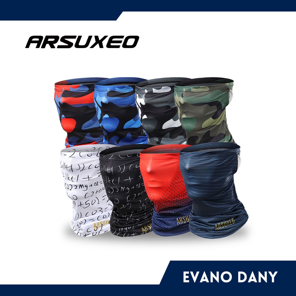 ARSUXEO Masker Buff Face Mask Sepeda dan Motor Cycling Bandana Bike