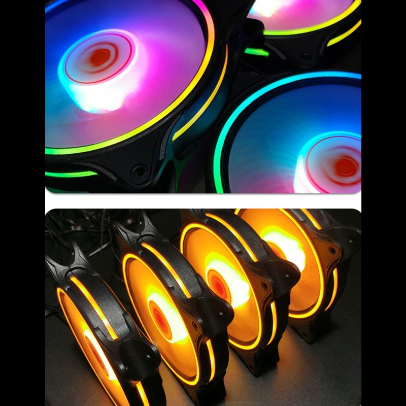 Bt 12cm Case Fan 5v ARGB PWM 3Pin Quiet Chassis Pendingin CPU Cooler Ganti Kipas
