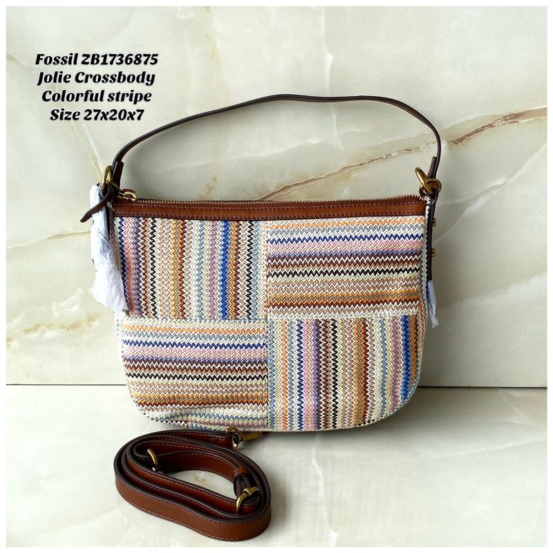 FOSSIL Jolie Crossbody colorfull stripe