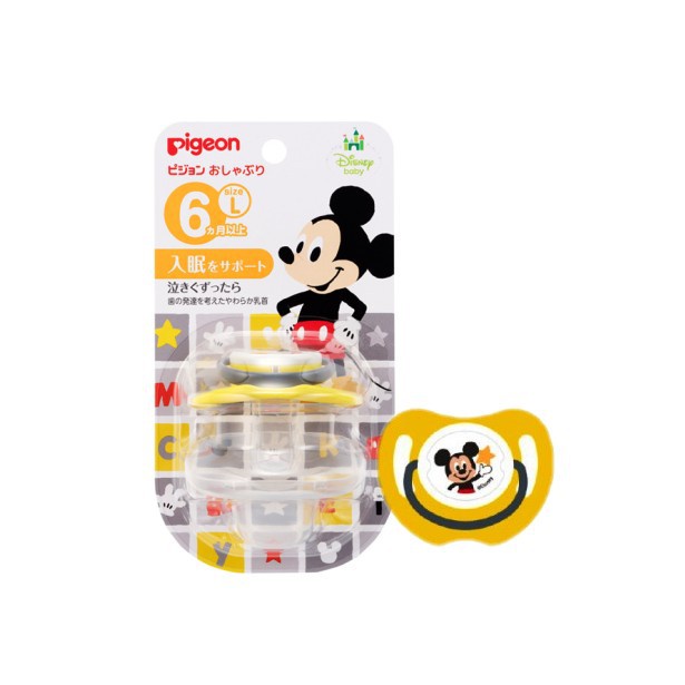 PIGEON Empeng Silicone Pacifier DISNEY Minnie / Mickey Dot Bayi