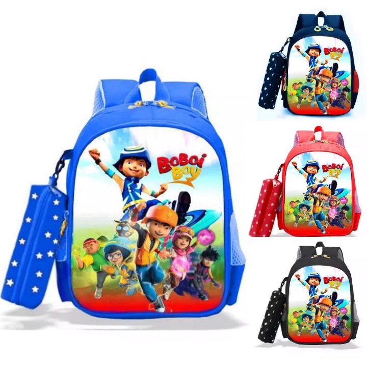 BPT Tas Anak Karakter Kartun B0b0b0y Tas Sekolah Ransel Anak Laki-Laki TK SD Terbaru Kids Backpack Murah