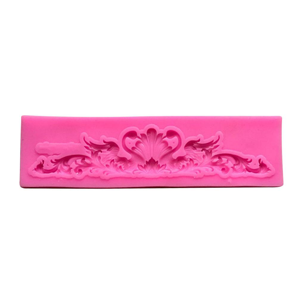 Hot Sale DIY Sugar Craft Cake Vintage Relief Border Fondant Cetakan Alat Dekorasi Kue Gum Pasta Mold