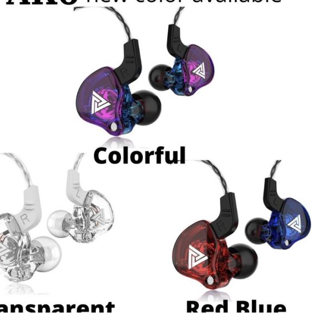 QKZ AK6 Sport Earphone with Mic - Colorful