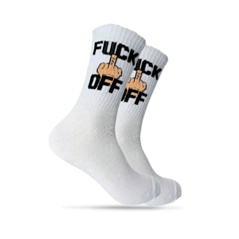KAOS KAKI MOTIF FUCK OFF OLD SCHOOL (DANGER OFFICIAL)