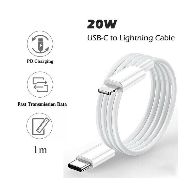 USB C Cable iphone Kabel Data Fast Charging Type C to Lightning 20W