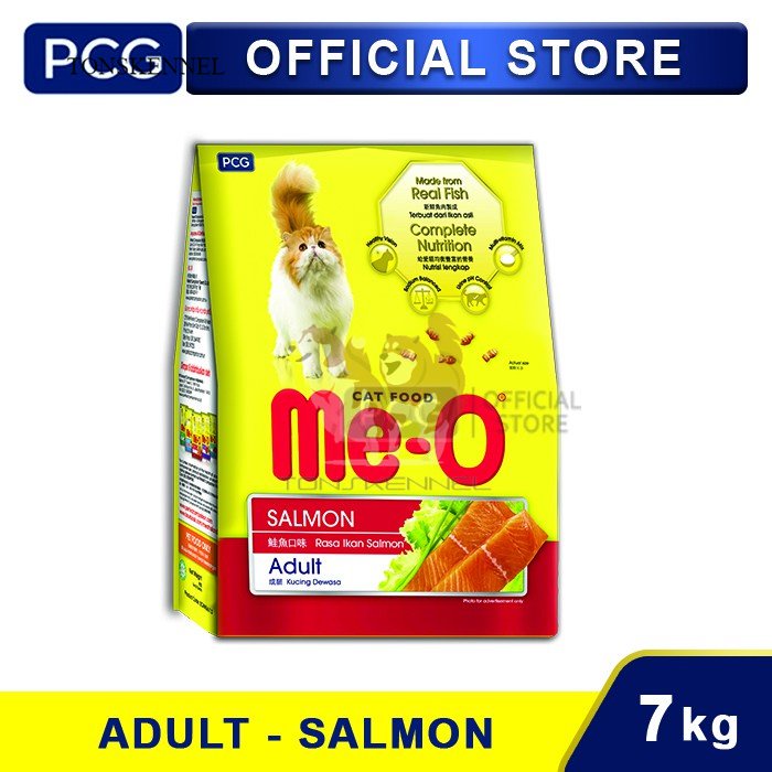 Me-O Dry Cat Food Salmon Flavor 7 kg MEO Makanan Kucing Ras Anakan Anak Kering Pelet Dry Adult