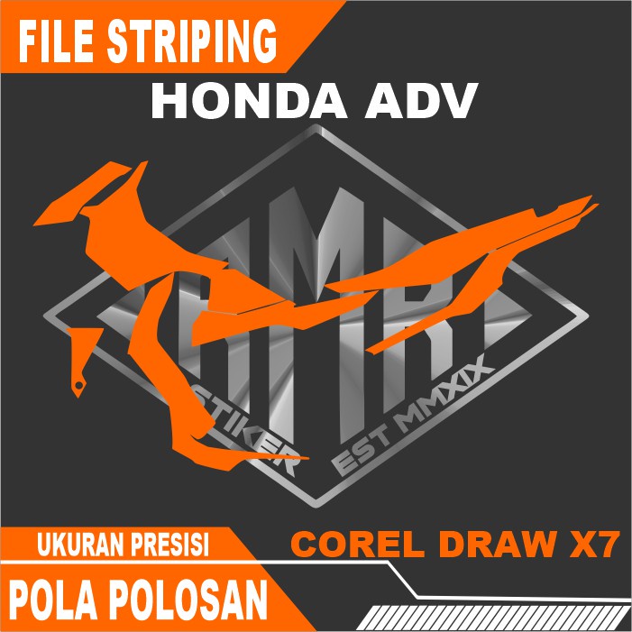 Pola File / Mentahan Striping Honda ADV