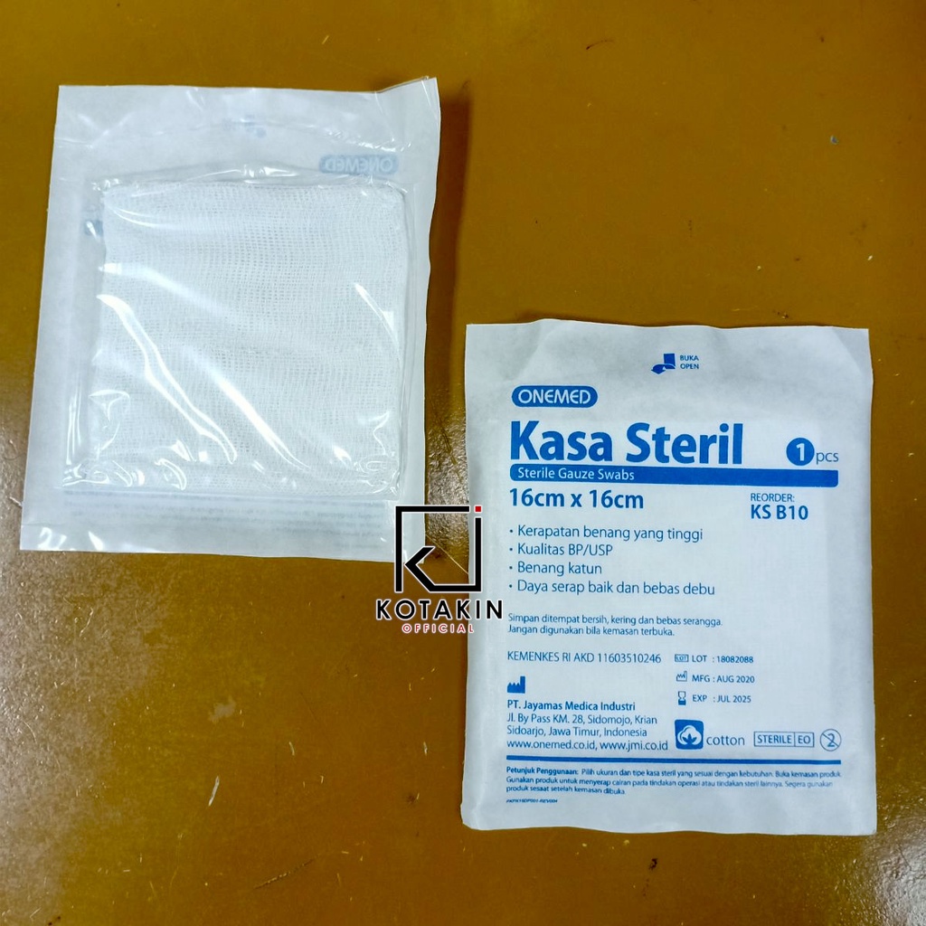 Kasa Steril 16 x 16 cm OneMed Isi 10 Lembar