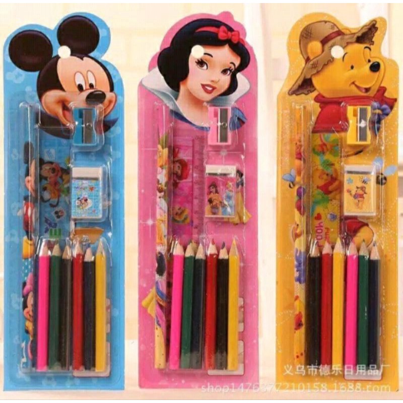 PENSIL WARNA 1 SET MENGGAMBAR MEWARNAI