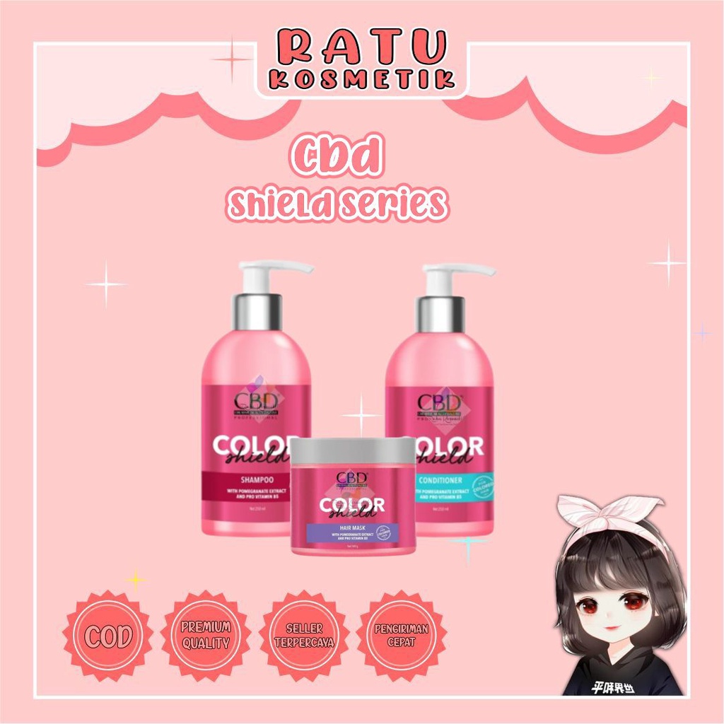 ❤ RATU ❤ Cbd Professional Hair Treatment Keratin Pro | Color Shield | Shampo | Hair Mask | Conditioner | Hair Vitamin Spray | Treatment Collagen Repair