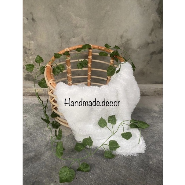 properti rotan newborn / keranjang rotan bulat foto bayi / keranjang foto bayi newborn / baby proper