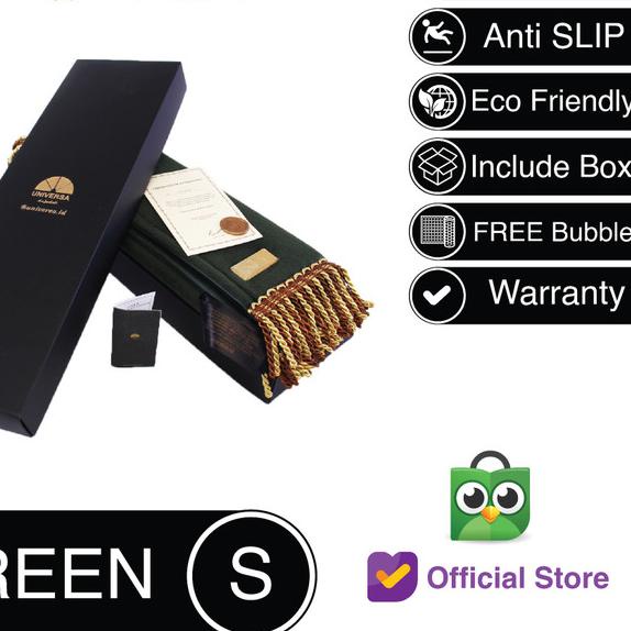 Sajadah Kepala Hijau (S)- Sajadah Polos Bulu Rumbai UNIVERSA